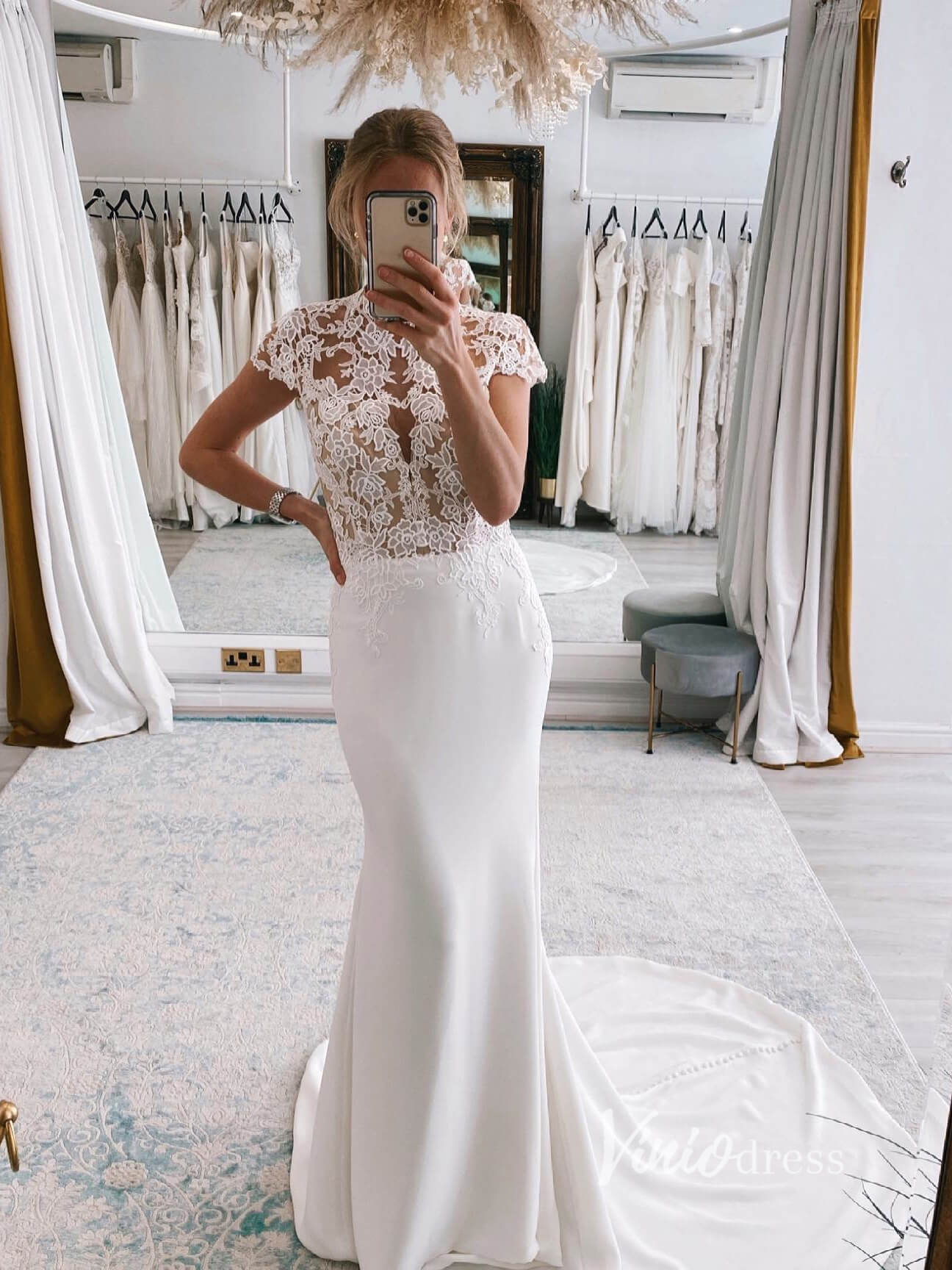 bridesmaid dresses with cap sleeves and lace Appliqued Satin Modern Wedding Sleeve VW2145 Ball gown Color:Royal Blue Stripe Floral Photoshoot Dresses Burgundy with pink | Customization service is also