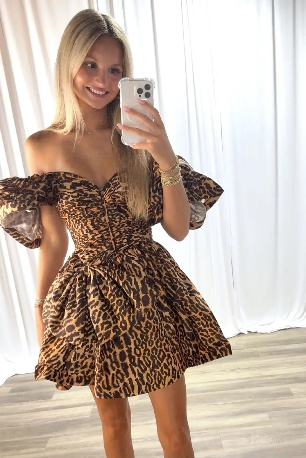 HS006-Homecoming Dresses 2026-Viniodress-Brown-Custom Size-