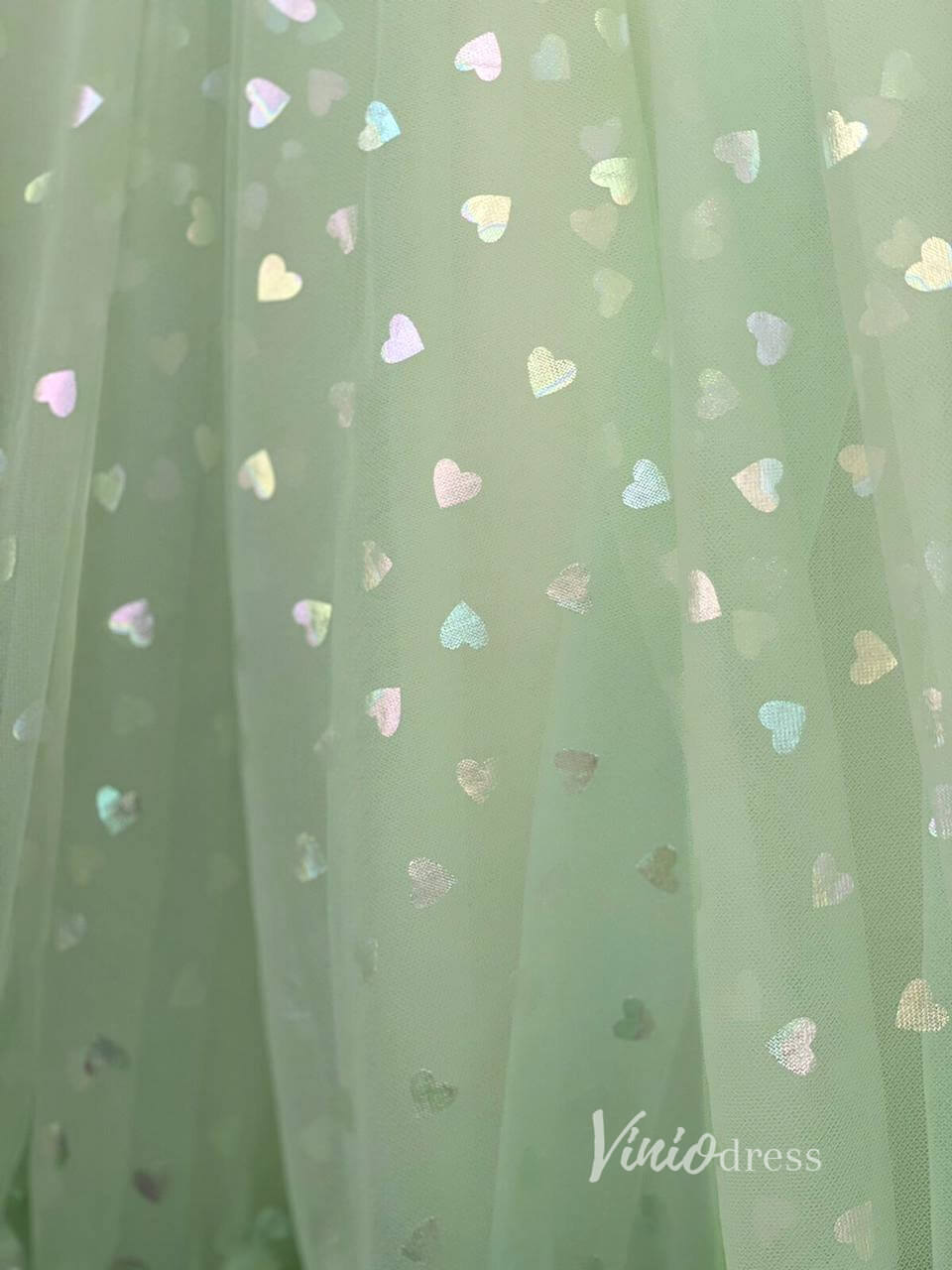 Lilac Heart Printed Prom Dresses Lavender Maxi Dress Dress SD1432D-Homecoming Dresses 2025 -Viniodress-Lilac-Custom Size-