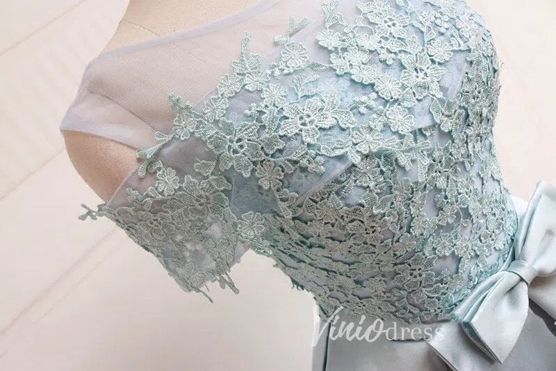 A-line Satin Homecoming Dresses with Pockets SD1227-Homecoming Dresses 2025 -Viniodress-Light Blue-Custom Size-