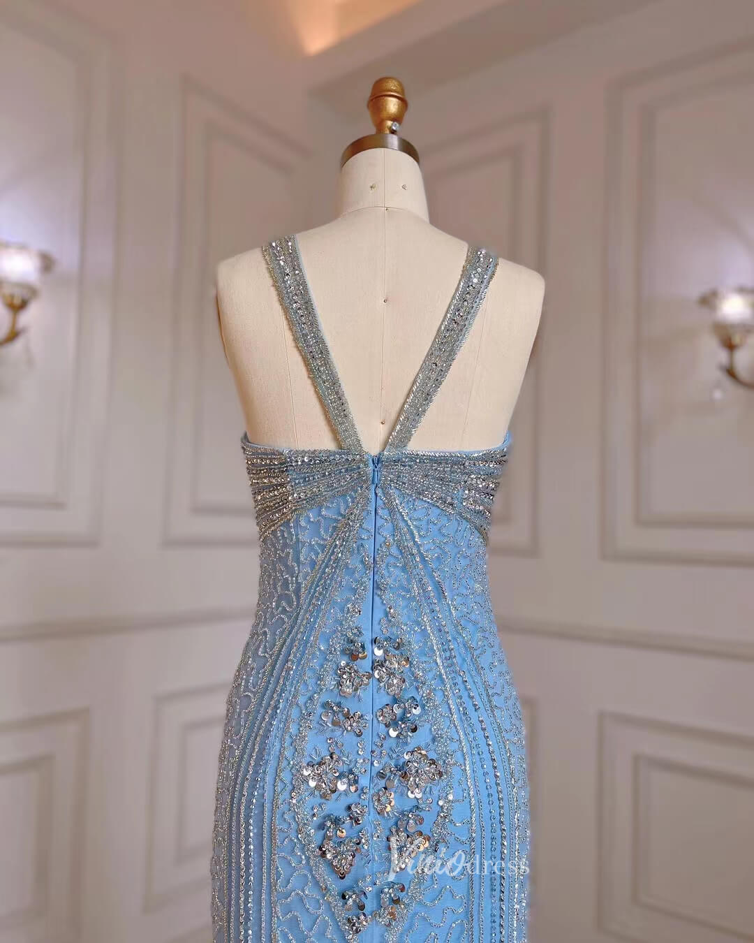 Baby Blue Beaded Prom Dresses Vintage 20s Evening Dress 20056-Evening Dresses 2025 -Viniodress-Light Blue-US 2-