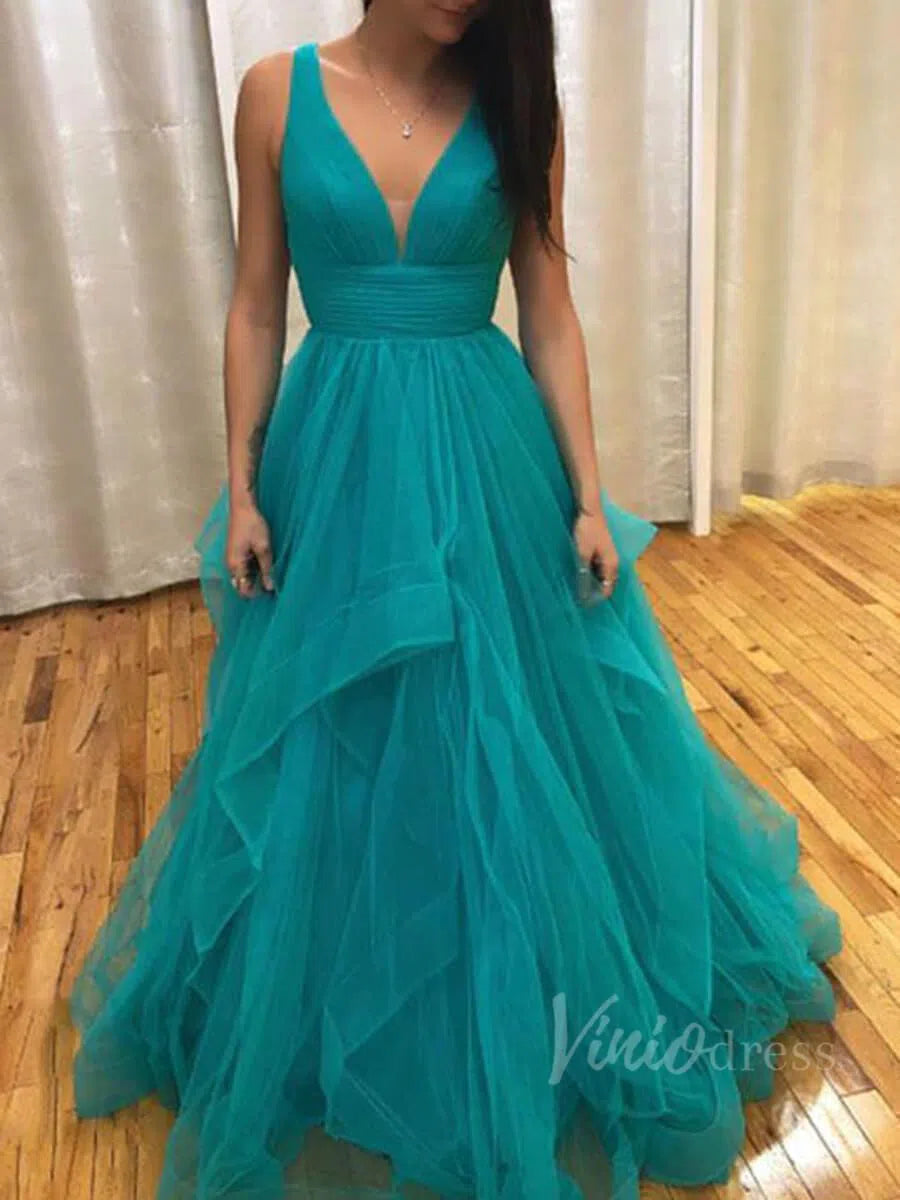 Backless Dusty Rose Long Prom Dresses FD1401-prom dresses 2025 -Viniodress-Dusty Rose-Custom Size-