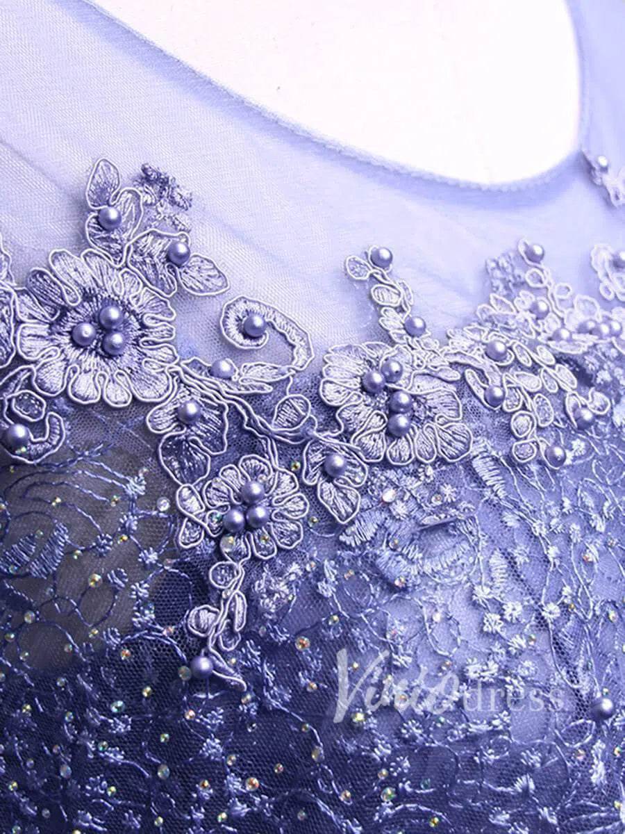 Beaded Batwing Sleeve Mother of the Bride Dresses FD1518-formal dresses 2025 -Viniodress-Dusty Blue-Custom Size-