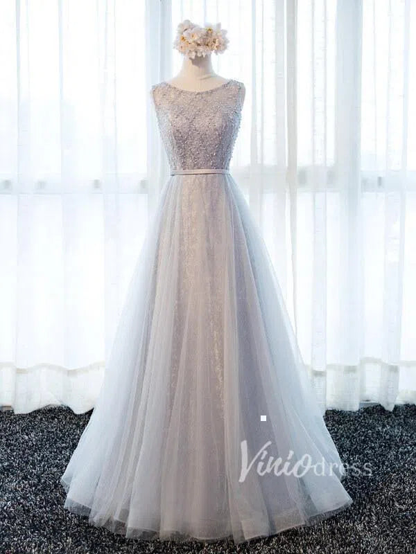 Beaded Mother of the Bride Dresses FD1341-formal dresses 2025 -Viniodress-Dusty Rose-Custom Size-