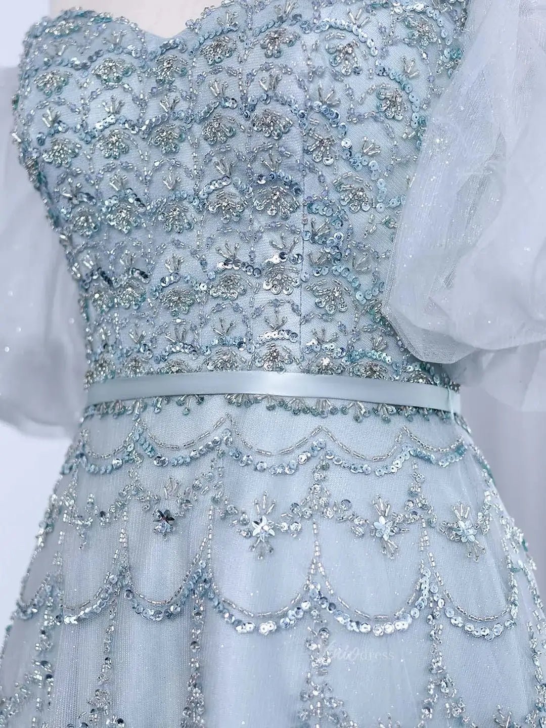 Beaded Vintage Prom Dresses Off the Shoulder A-line Formal Dresses BD009-Evening Dresses 2025 -Viniodress-Champagne-US 2-