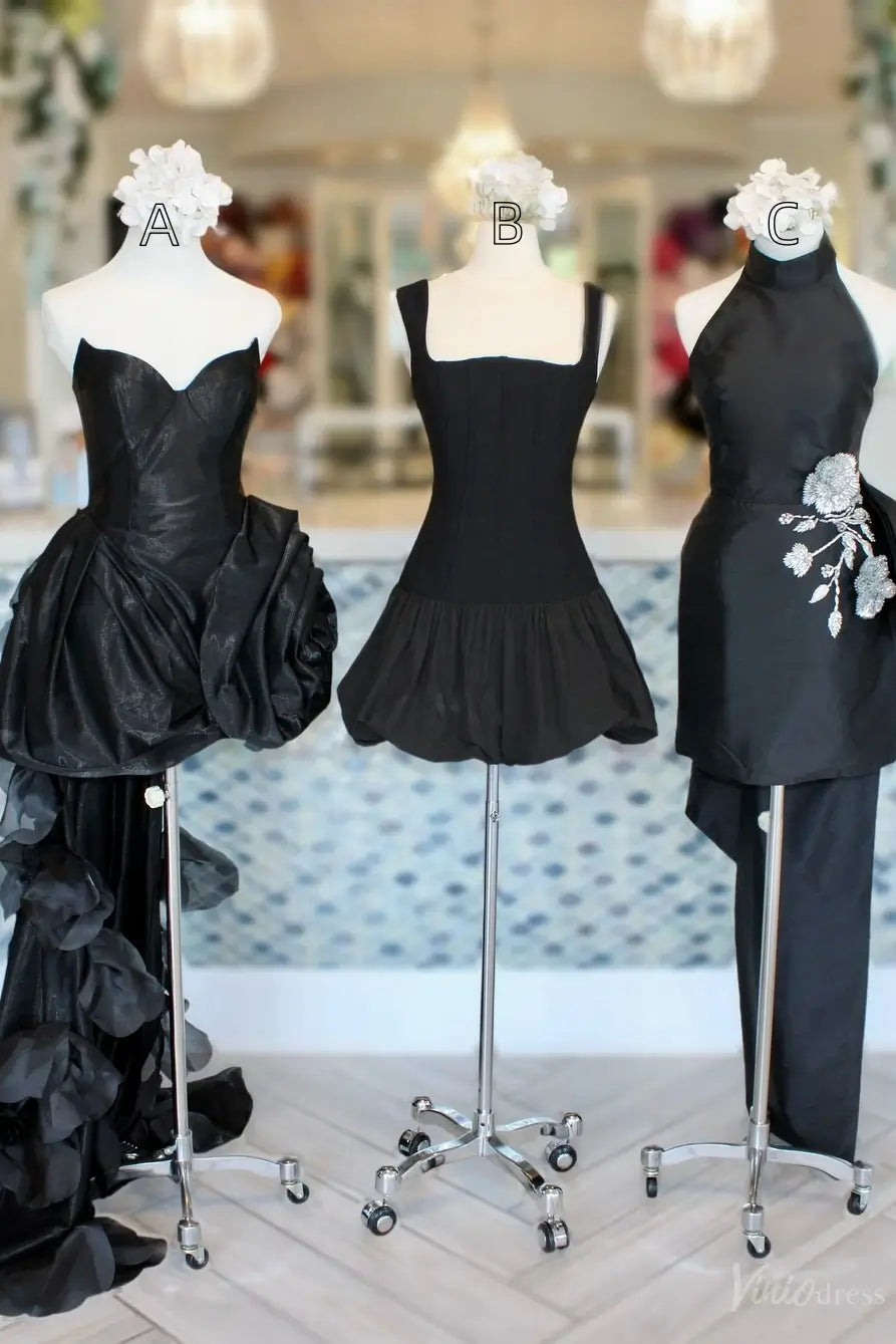 HS019-Homecoming Dresses 2026-Viniodress-Black-A-Custom Size