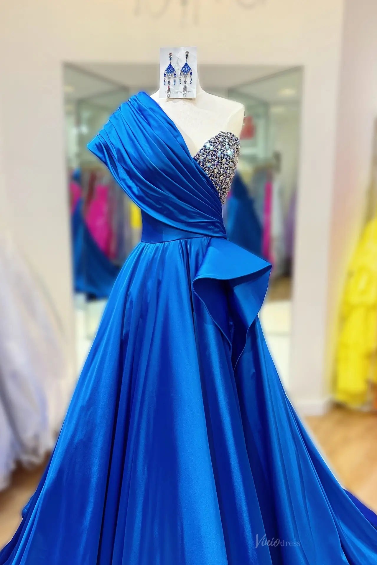 AS066不转-prom dresses 2026-Viniodress-Blue-Custom Size-