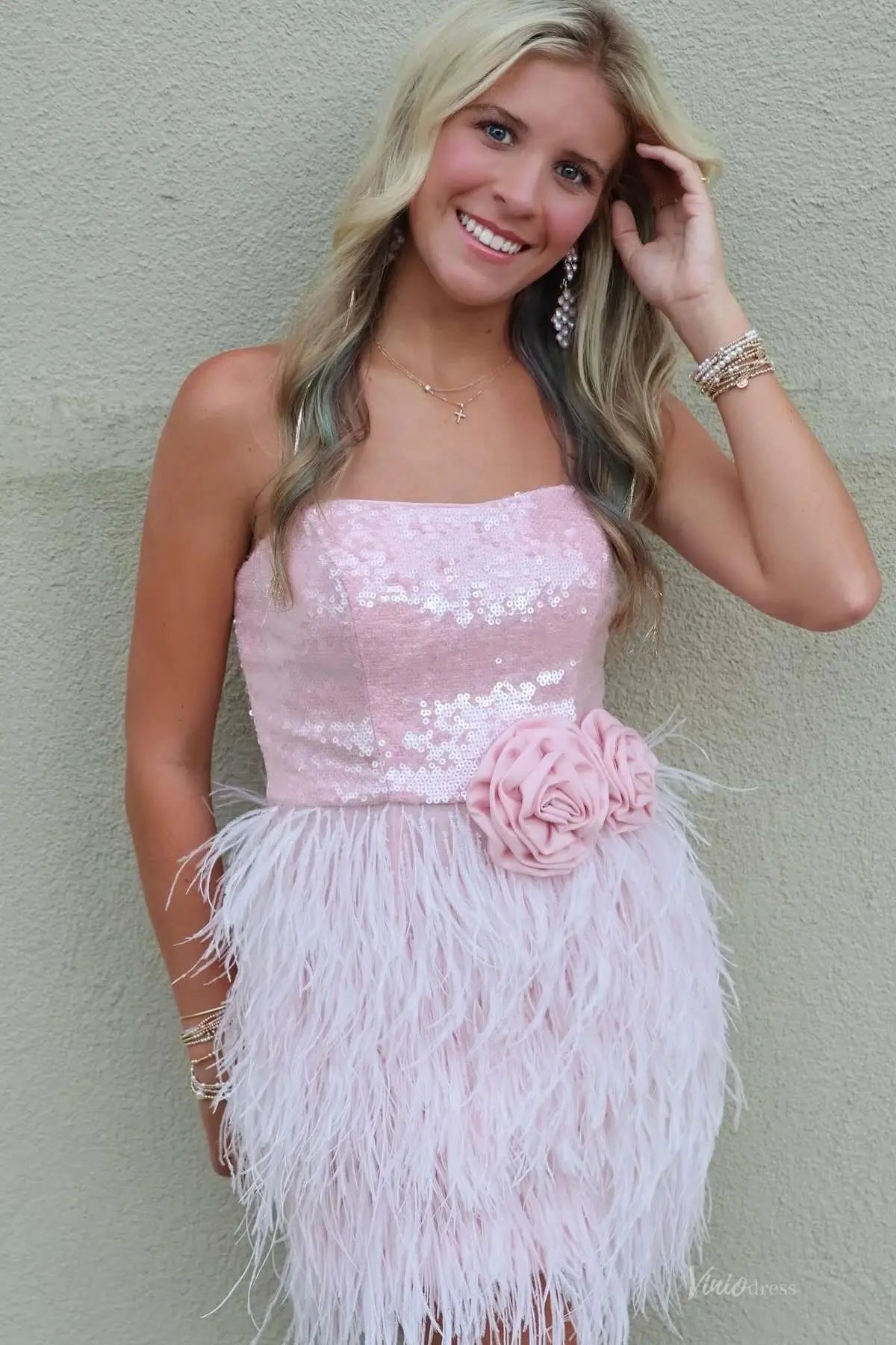 HB016-Homecoming Dresses 2026-Viniodress-Blush-Custom Size – Add Measurements in Cart-