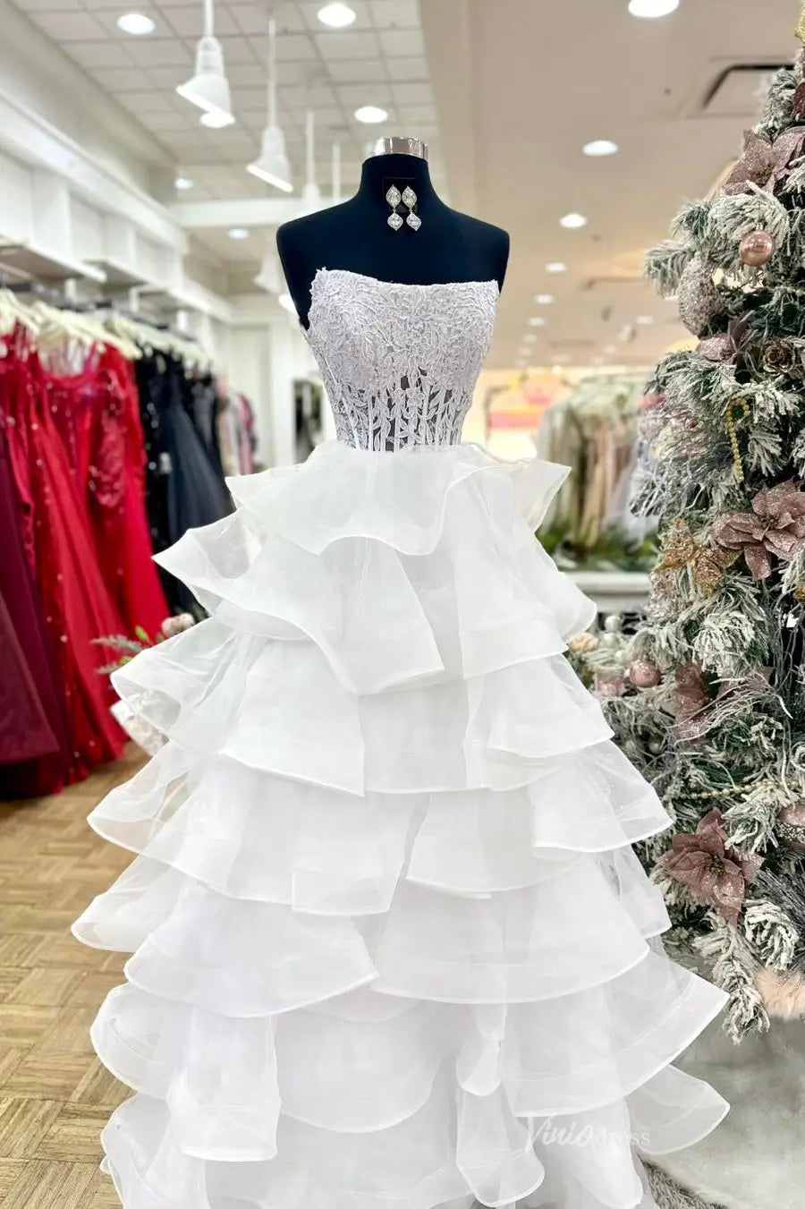 RF200 organza-prom dresses 2026-Viniodress-Ivory-Custom Size-