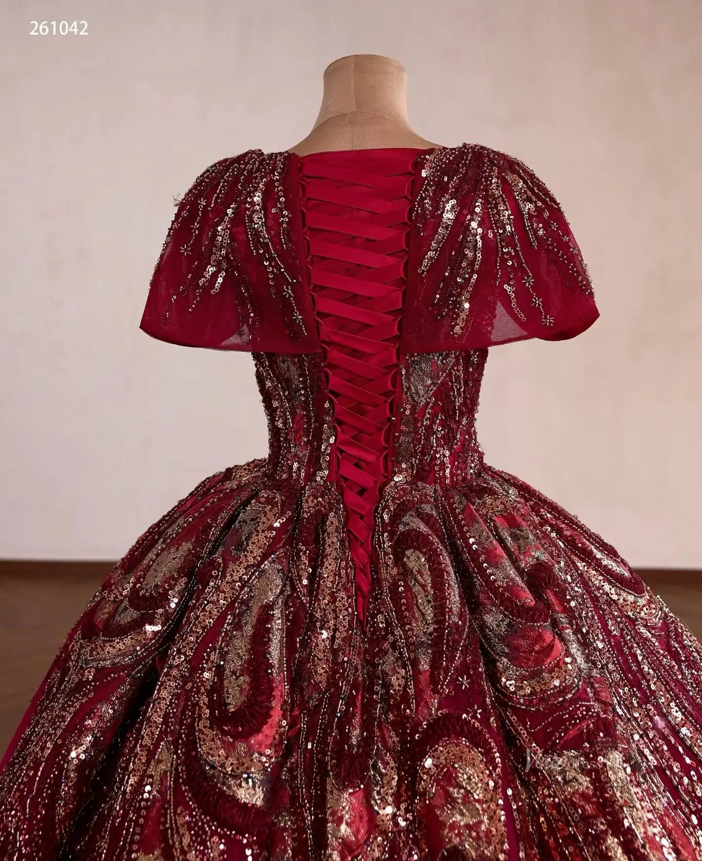 261042 80cm-Quinceanera Dresses 2026-Viniodress-Burgundy-Custom Size – Add Measurements in Cart-