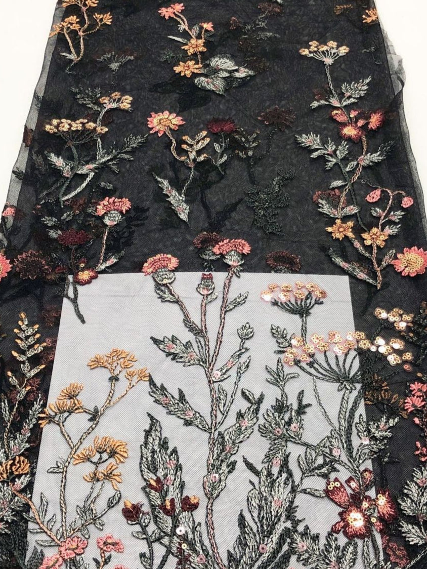 Colorful Meadow Wedding Photoshoot Dress | Backless Wildflower Sheath Gown with Cape & V-Neck FW138-wedding dresses 2025 -Viniodress-Champagne-Custom Size-