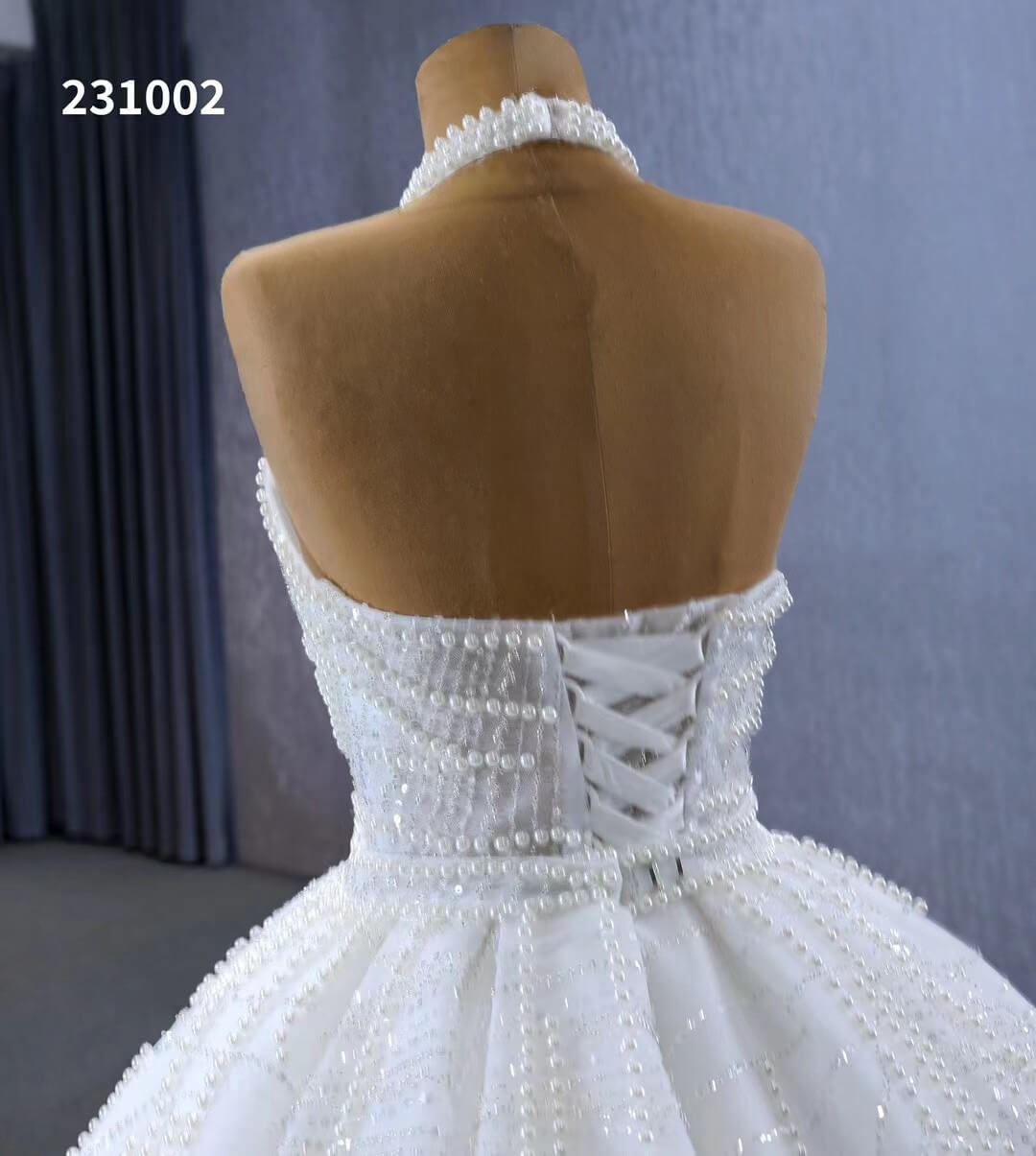 Convertible 2-piece Pearl Mermaid Wedding Dresses Pearl Ball Gowns 231002-wedding dresses 2025 -Viniodress-Ivory-Custom Size-