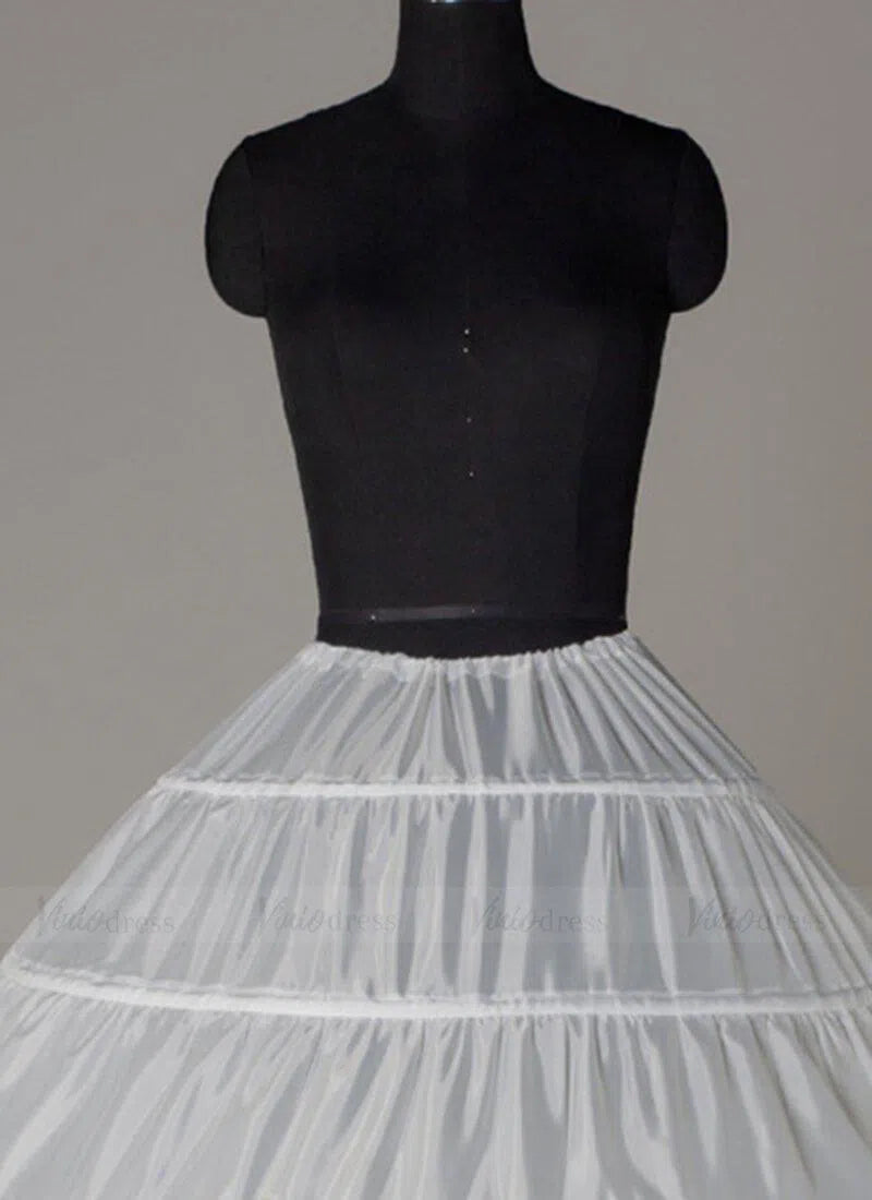 Crinoline 6 Hoops Petticoat for Ball Gown Princess Dresses AC1022-Petticoats 2025 -Viniodress-Ivory-