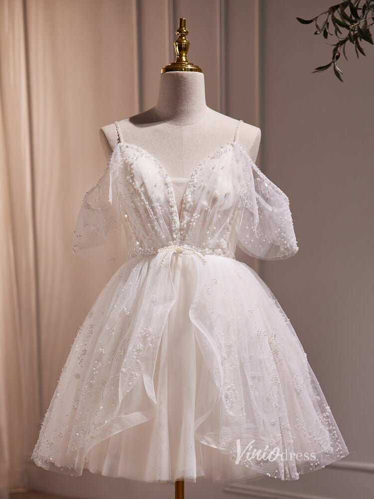 Cute Tulle Short Homecoming Dresses Spaghetti Strap Long Graduation Dr Viniodress Cute Tulle Short Homecoming Dresses Spaghetti Strap Long Graduation Dr Viniodress