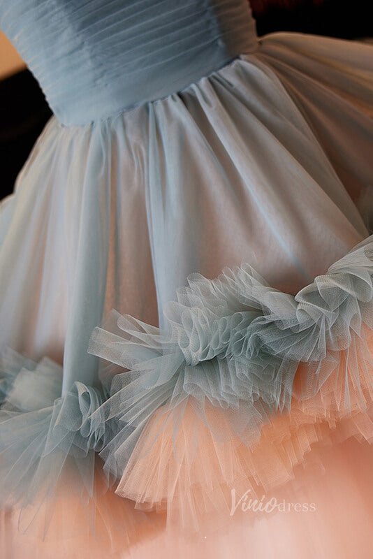 Elegant Ruffled Quinceanera Dresses Strapless Pleated Ball Gown AD1066-Quinceanera Dresses 2025 -Viniodress-Pink-Custom Size-