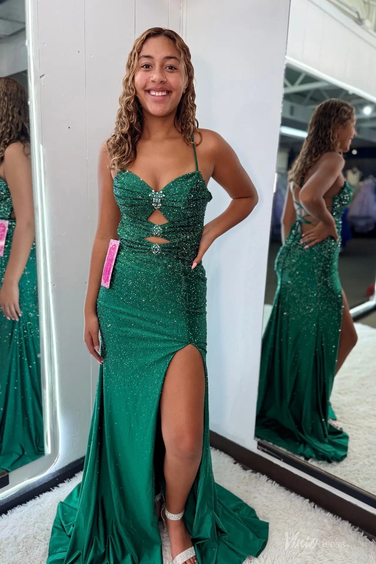 SS300-Prom Dresses 2026-Viniodress-Green-Custom Size – Add Measurements in Cart-