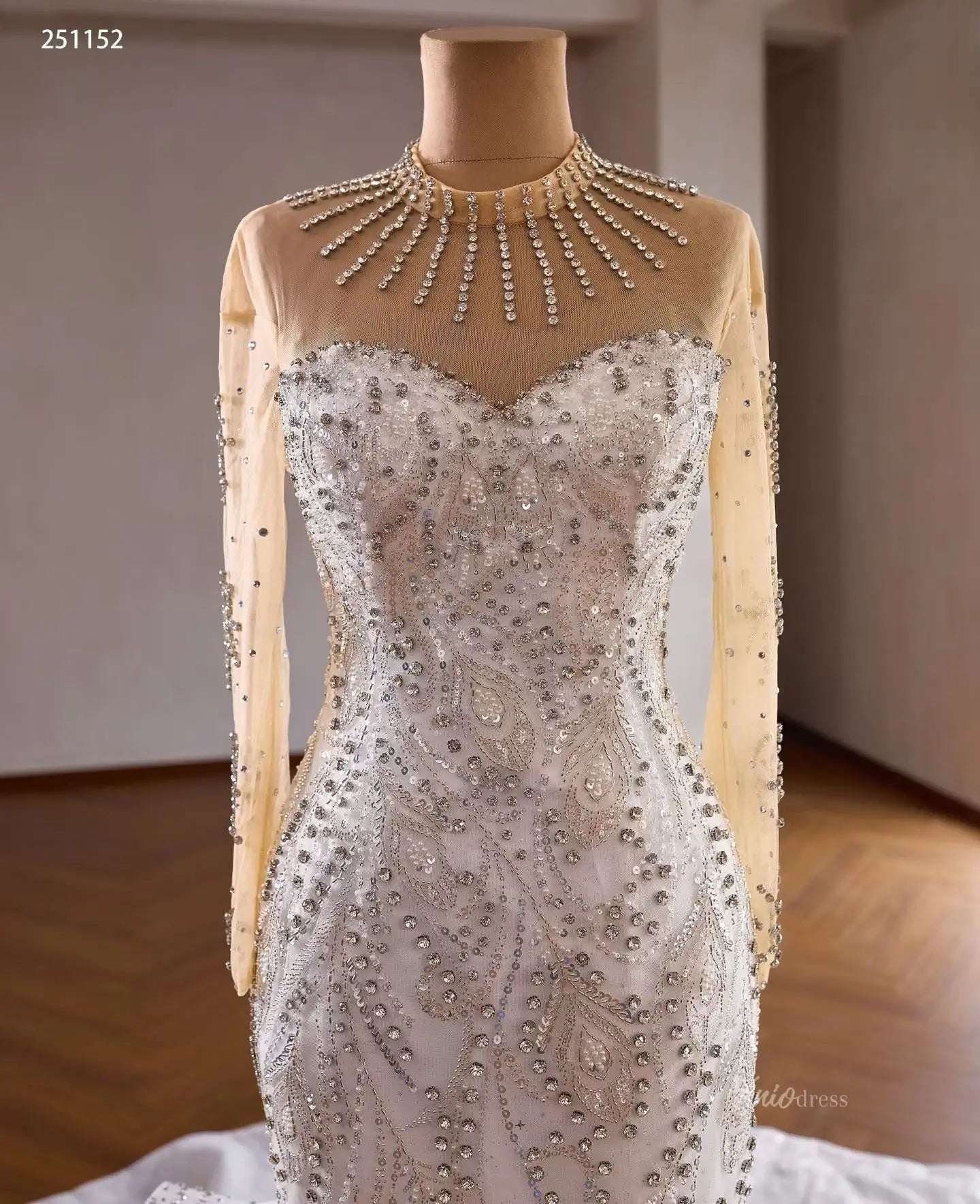 251152 120cm-wedding dresses 2026-Viniodress-Ivory-Custom Size – Add Measurements in Cart-