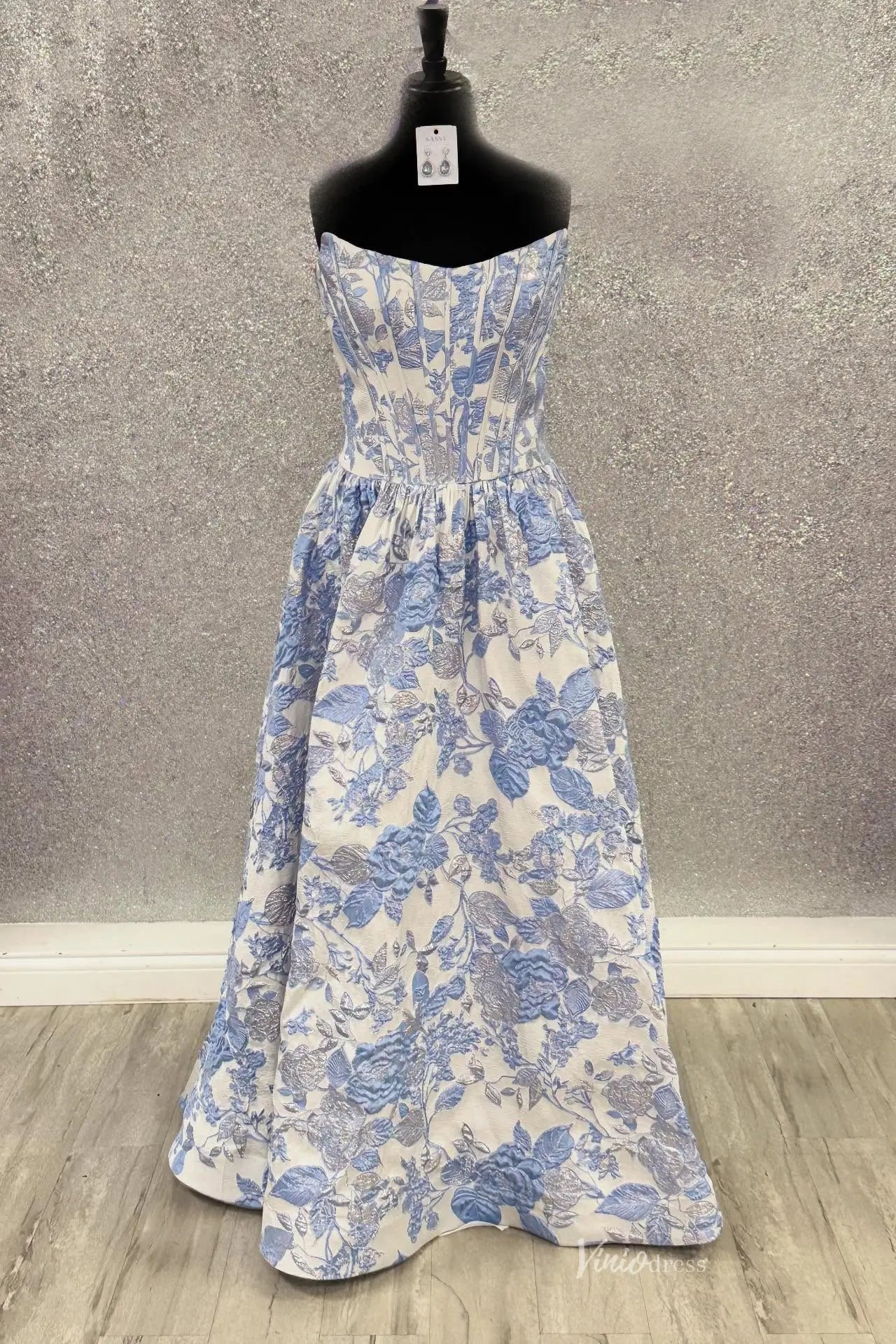 JC007-prom dresses 2026-Viniodress-Dusty Blue-Custom Size-