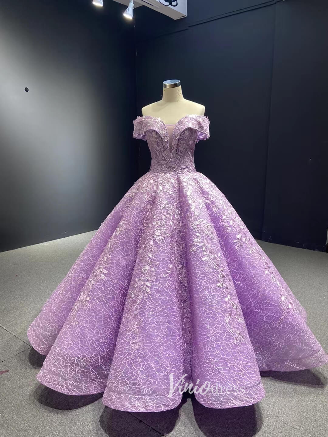 Lavender Sweet 16 Dresses Ball Gowns 66601 Off the Shoulder Viniodress Lavender Sweet 16 Dresses Ball Gowns 66601 Off the Shoulder Viniodress