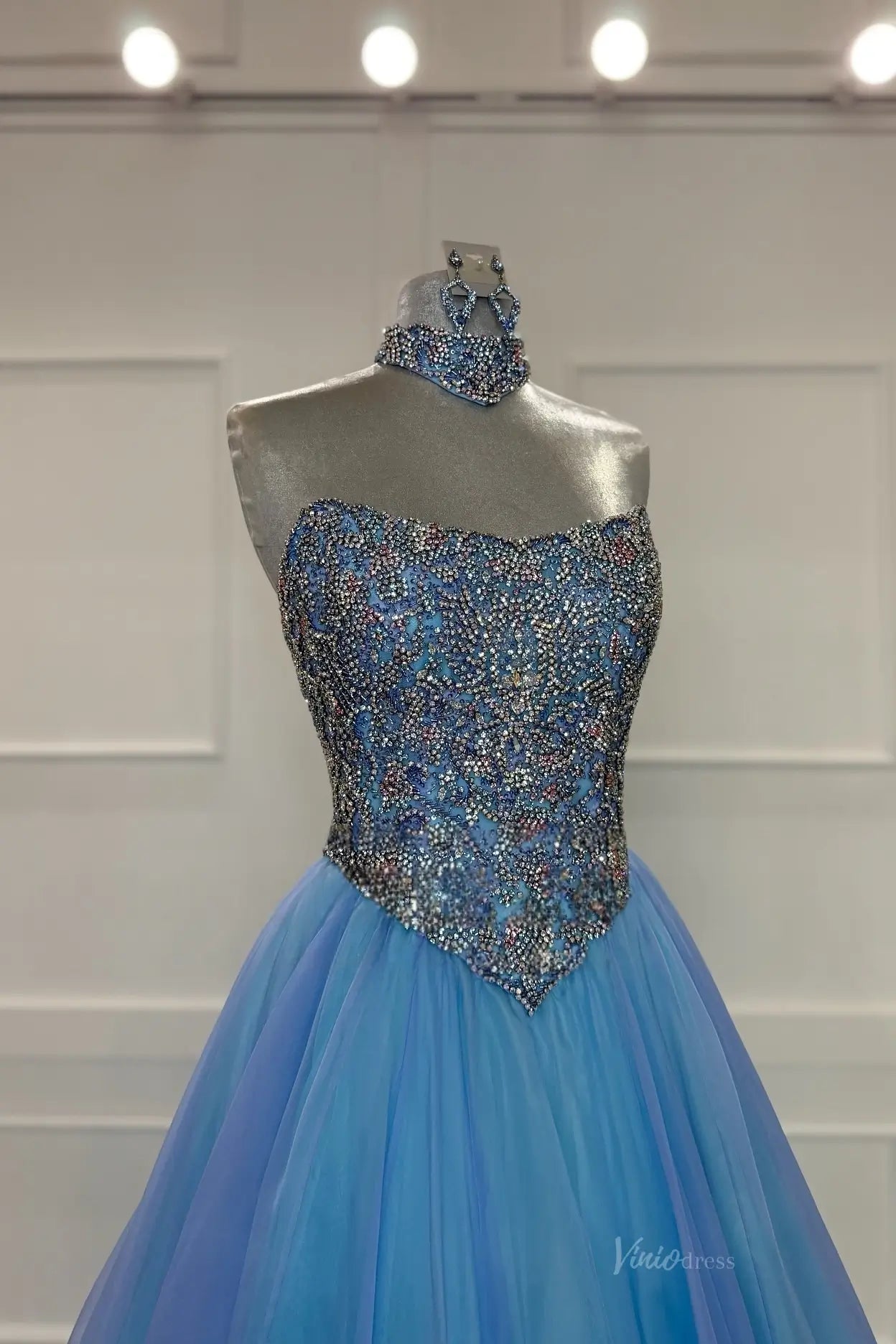 PG027 organza-Pageant Dress 2026-Viniodress-Light Blue-US 0-