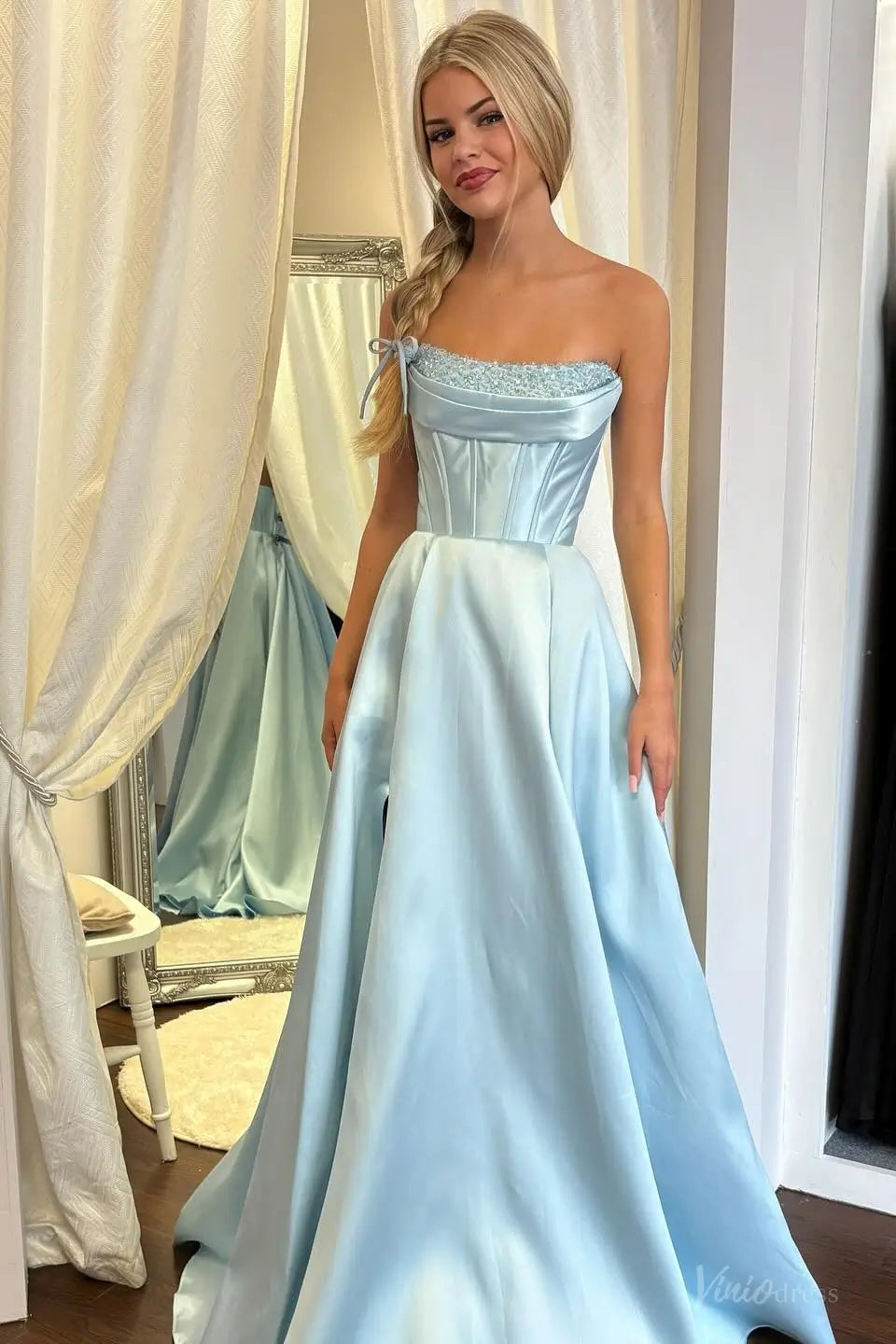 AS075-prom dresses 2026-Viniodress-Light Blue-Custom Size-