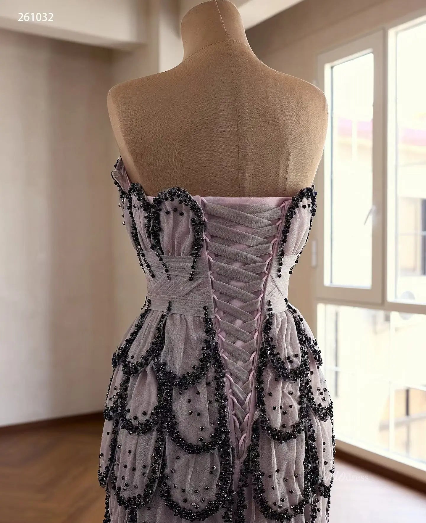 261032 60cm-wedding dresses 2026-Viniodress-Black-Custom Size – Add Measurements in Cart-