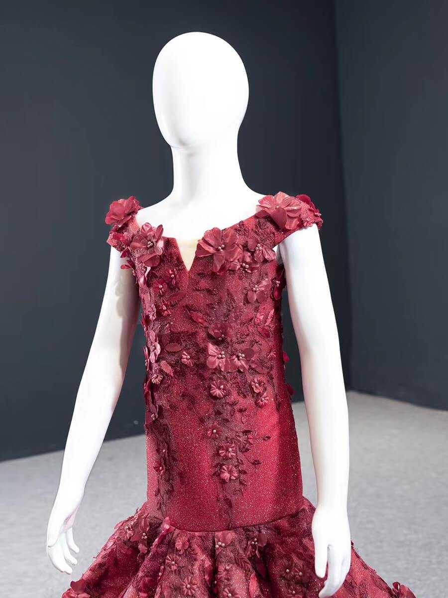 Mermaid Pageant Dresses for Little Girls FD2399C-Pageant Dresses for Kids 2025 -Viniodress-As Picture-Custom Size-