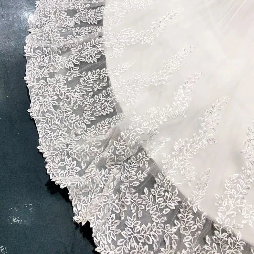 Off the Shoulder Wedding Dresses Plus Size Lace Bridal Gowns VW1033-wedding dresses 2025 -Viniodress-Ivory-Custom Size-