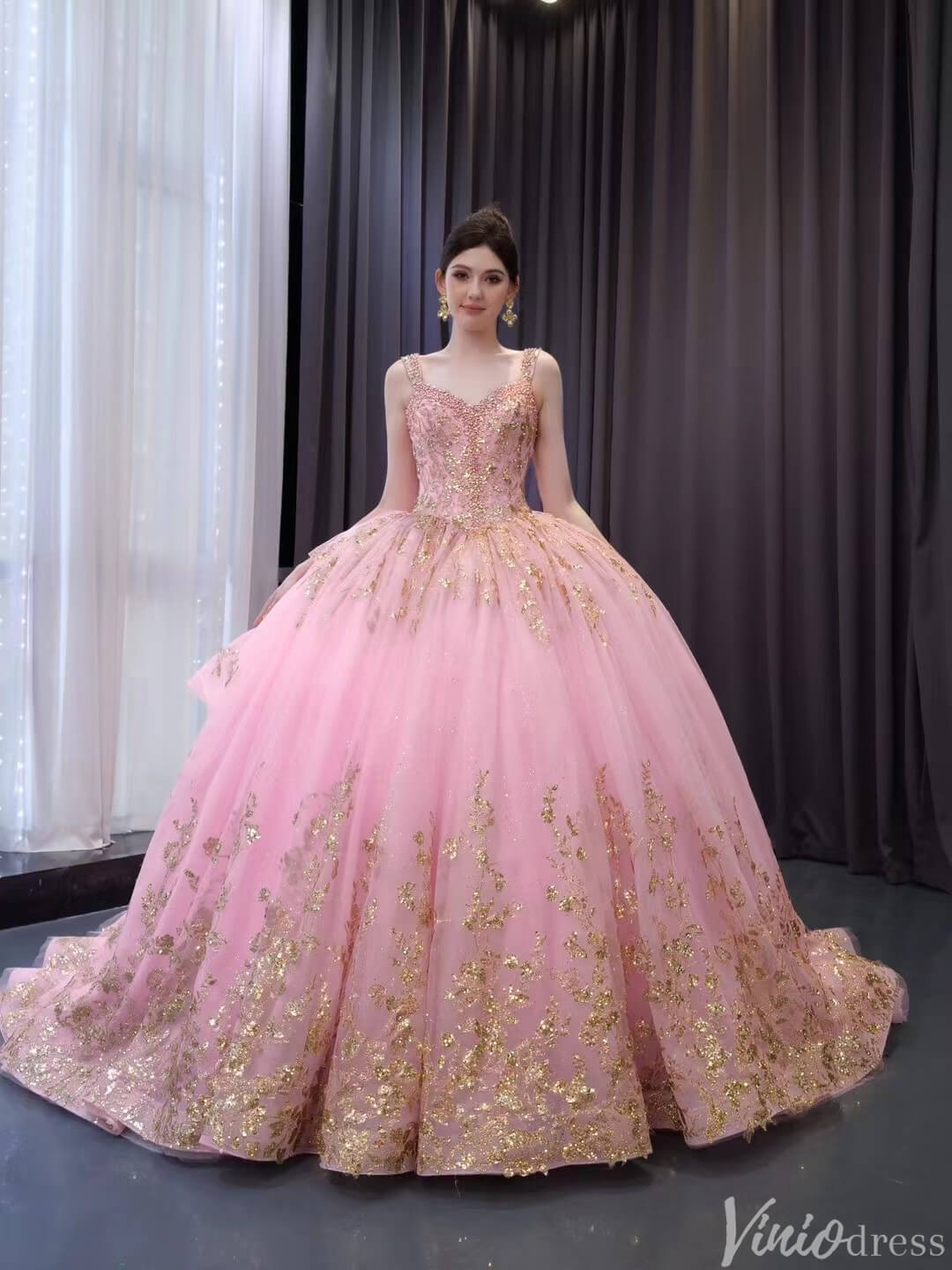 Quinceaera Vestido Rosa Brillante Champagne Rose Gold Quinceanera Dresses Sparkly Lace Ball Gown Bow Quinceaera Vestido Rosa Brillante Champagne Rose Gold Quinceanera Dresses Sparkly Lace Ball Gown Bow