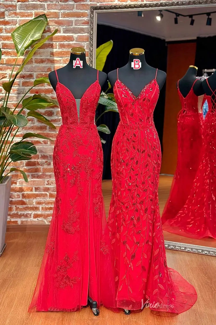LP005-Prom Dresses 2026-Viniodress-Red-A-Custom Size