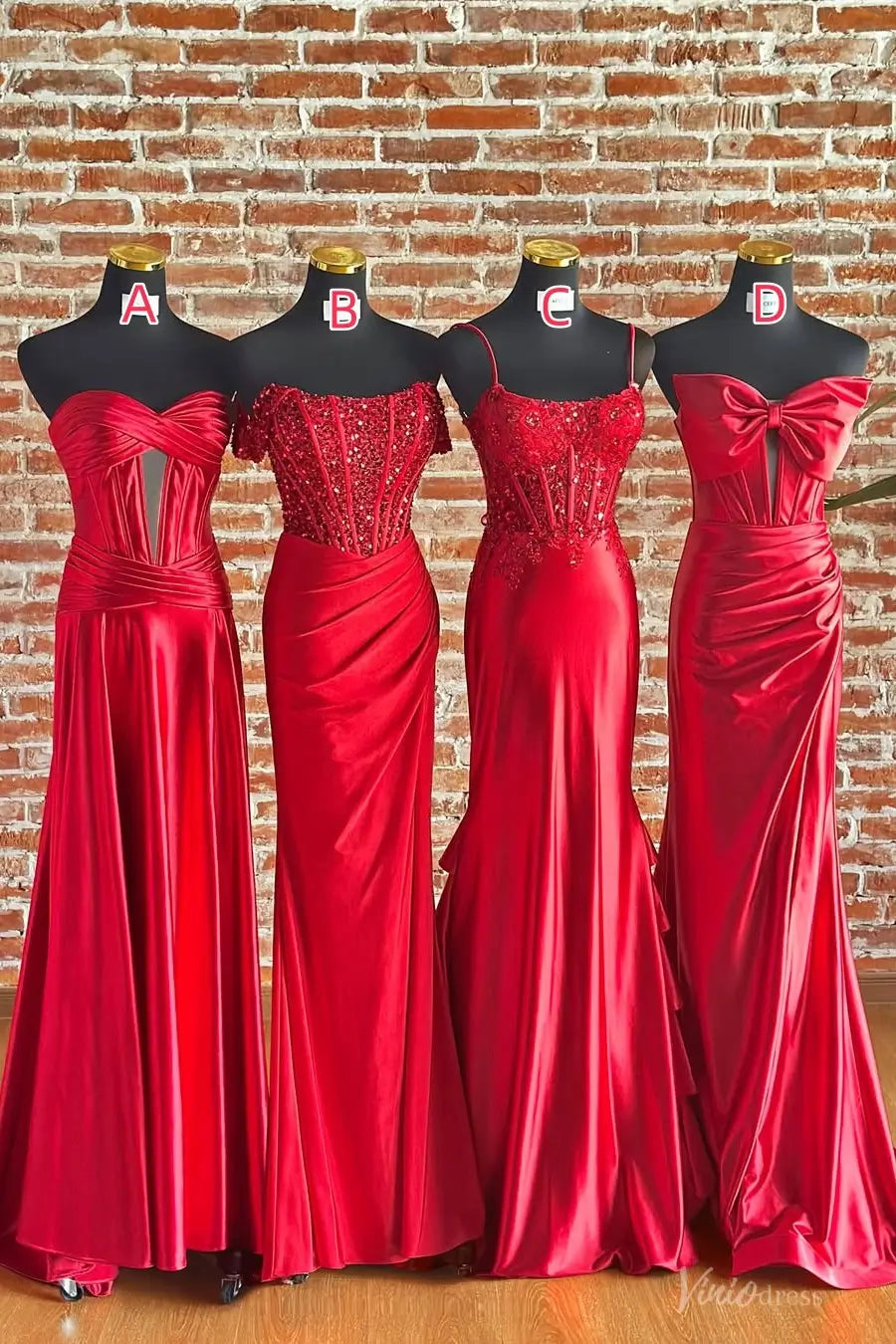 SS256 不转-prom dresses 2026-Viniodress-Red-A-Custom Size