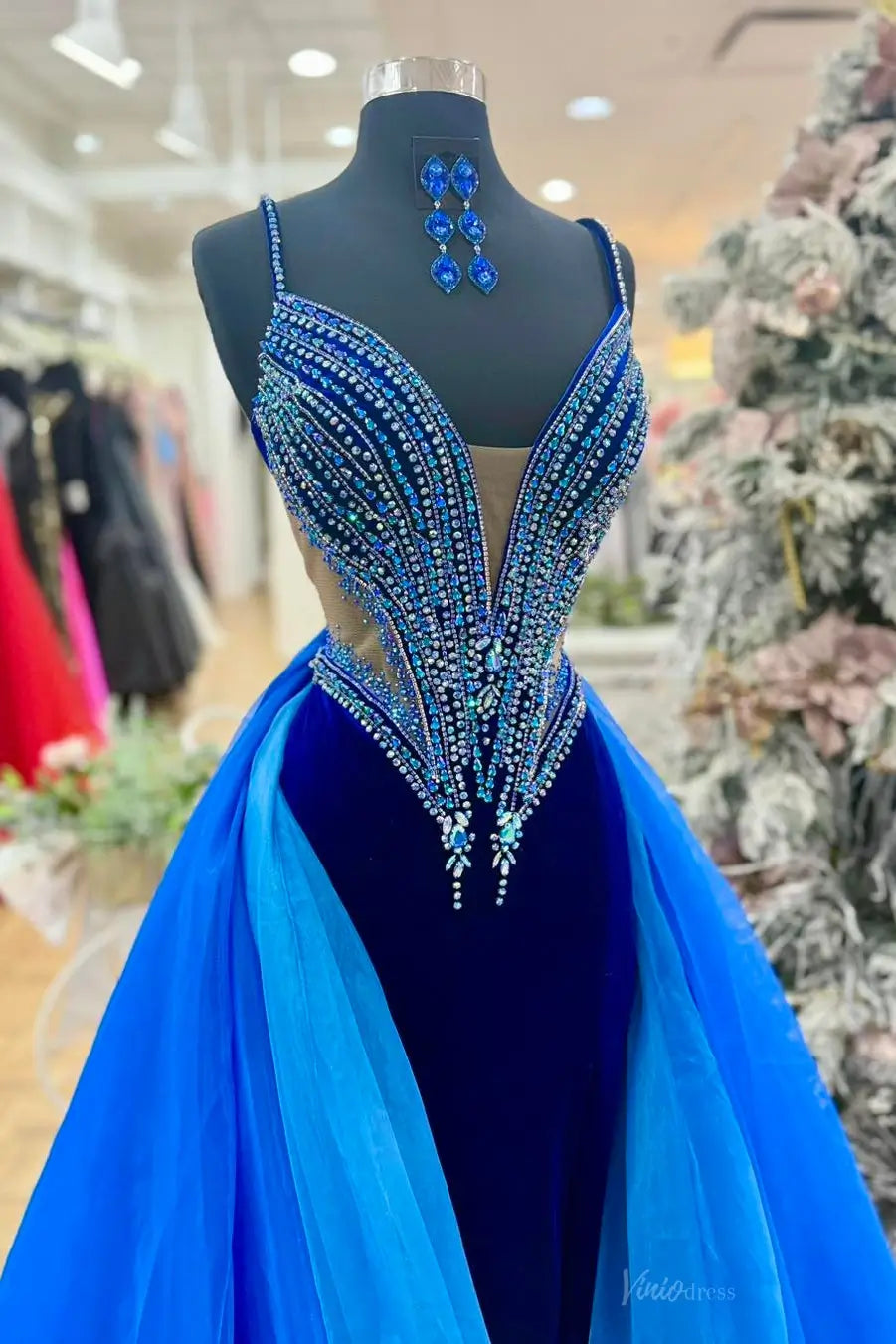 SK006-Prom Dresses 2026-Viniodress-Blue-Custom Size-