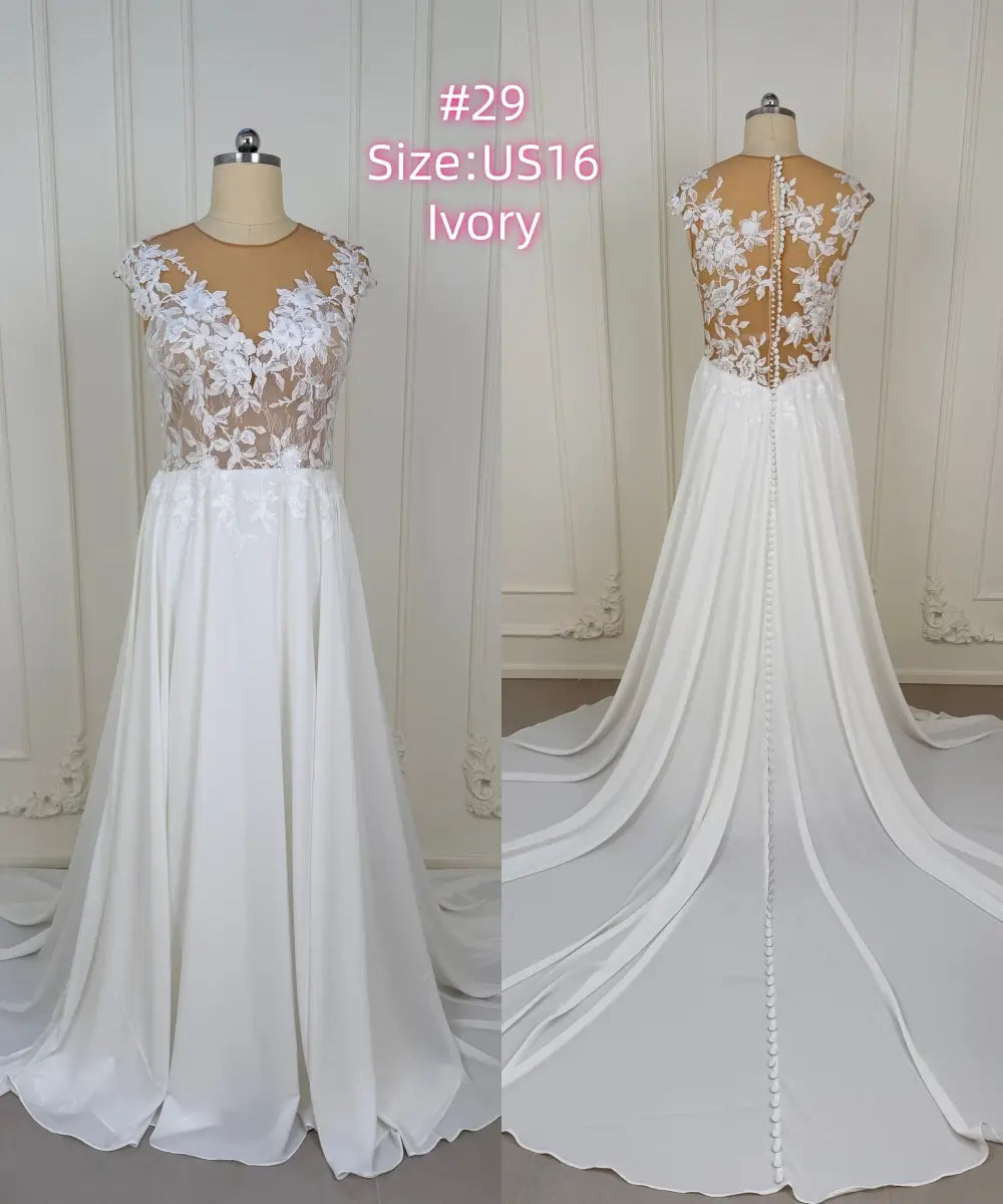 Sample Dress – Special Offer for Prom, Weddings & Formal Events (Limited Stock)-Prom Dresses 2026-Viniodress-#29-US16-Ivory-Limit one buy/No Refund-