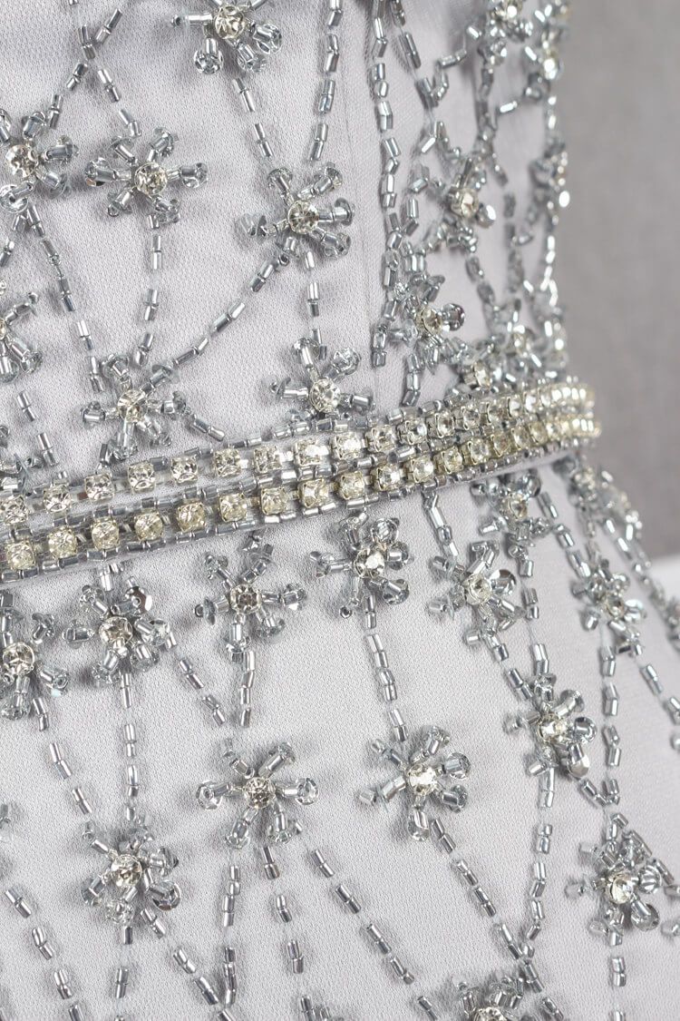 Two Piece Vintage Beaded Formal Dresses with Removable Cape FD2482-Evening Dresses 2025 -Viniodress-Gold-US 2-