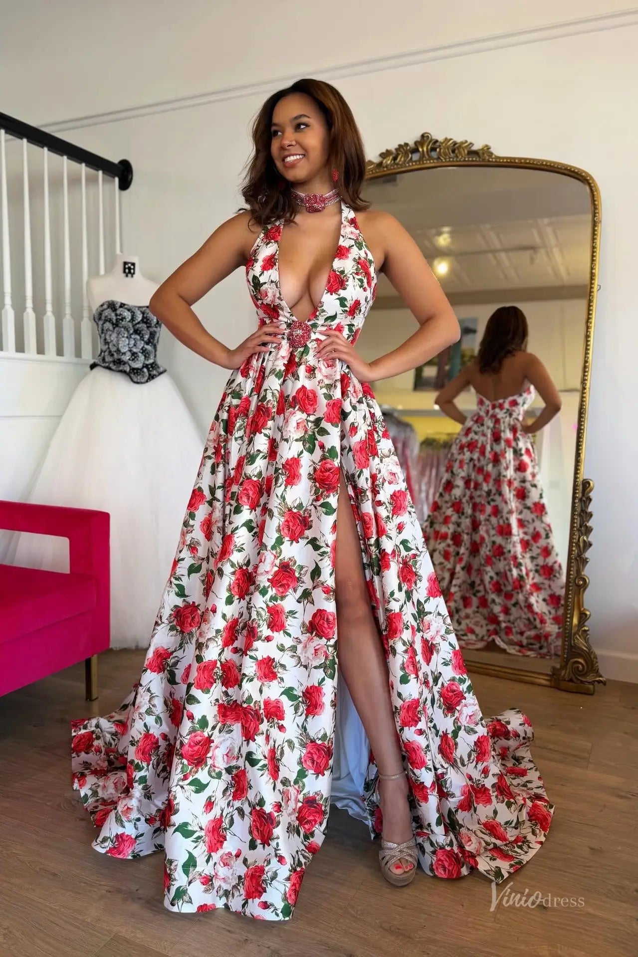 FP012-prom dresses 2026-Viniodress-Red-Custom Size – Add Measurements in Cart-