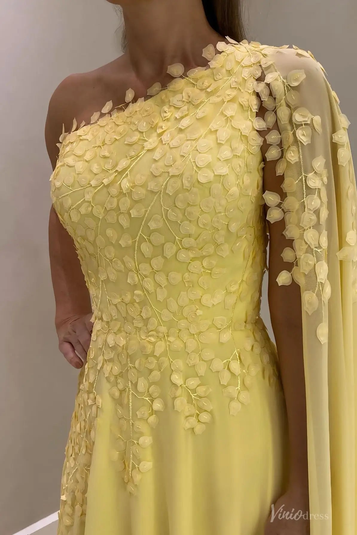 MM009-Evening Dresses 2026-Viniodress-Yellow-Custom Size-