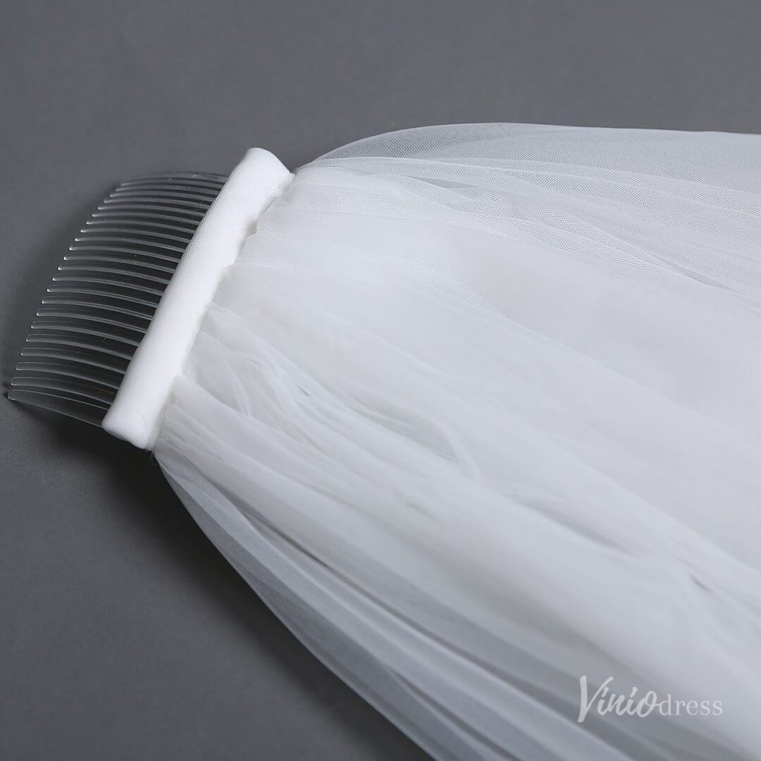 Cathedral Length Mantilla Veil Viniodress TS17136-Bridal Veil 2025 -Viniodress-Ivory-