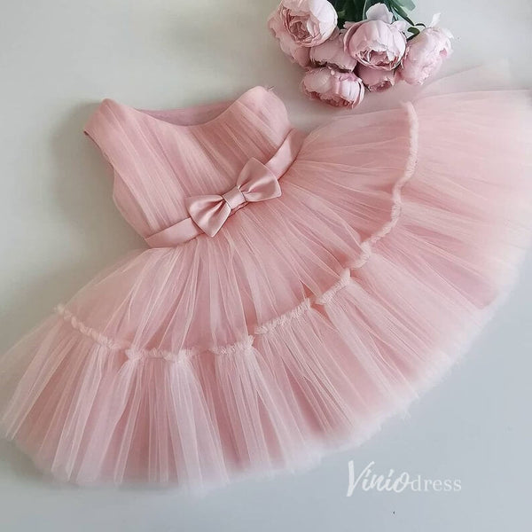 Viniodress Cute Pink Tulle Flower Girl Dresses GL1025 Custom Colors / Child 5