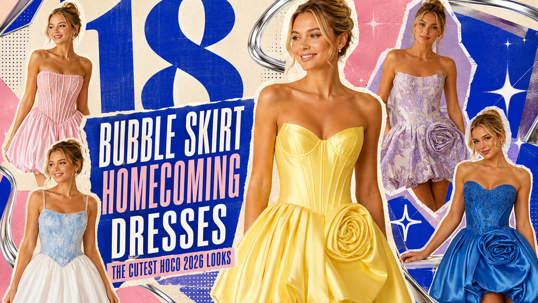 18 Bubble Skirt Homecoming Dresses for the Cutest Hoco 2026 Looks