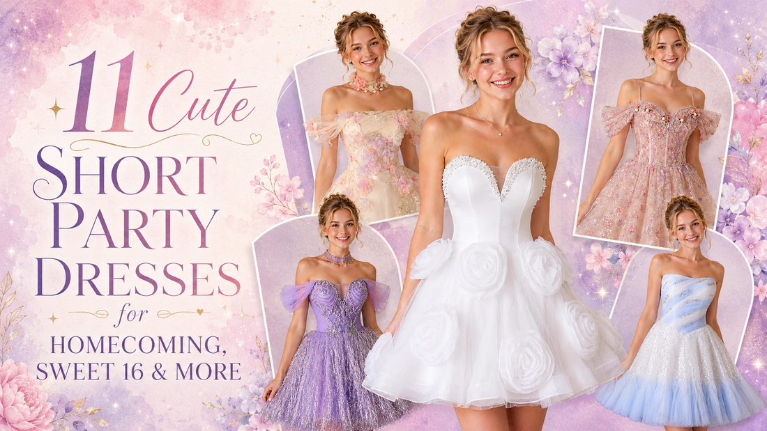 11 Cute Short Party Dresses for Homecoming & Sweet 16