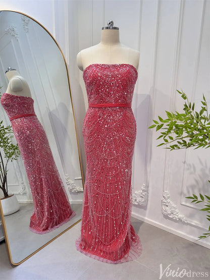 2 in 1 Beaded 20s Evening Gowns Gatsby Wedding Guest Dresses with Cape 20201-Evening Dresses 2025 -Viniodress-Sage-US 2-