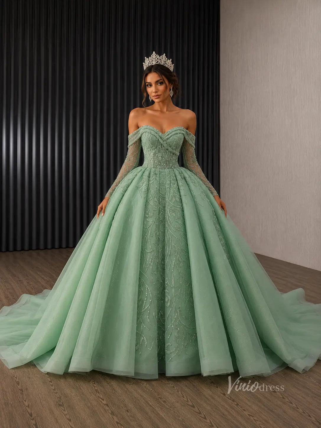 <transcy>Vestidos de fiesta largos con apliques de corazón rojo 3D Vestido de noche barato FD1639</transcy>