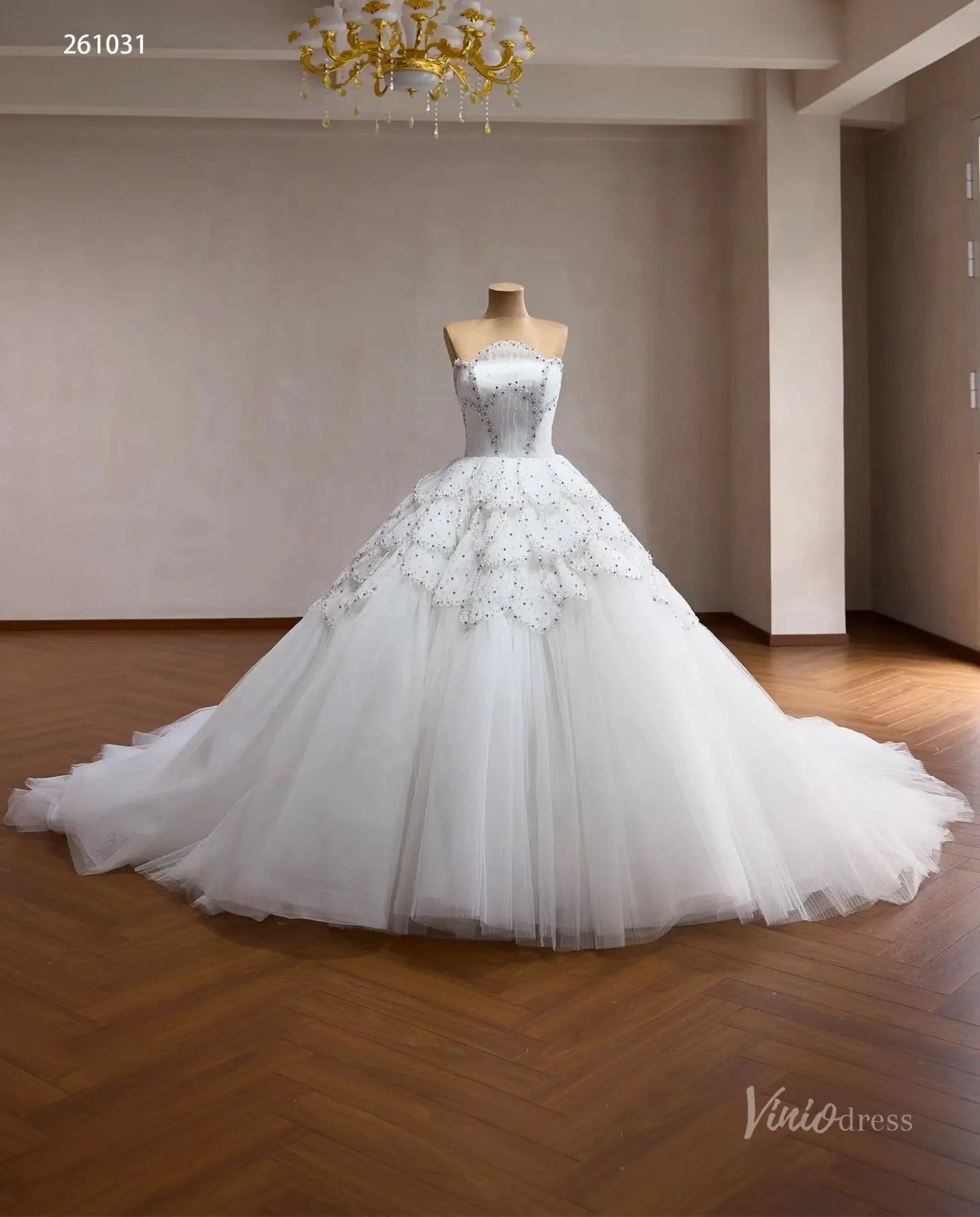 261031 80cm-wedding dresses 2026-Viniodress-Ivory-Custom Size – Add Measurements in Cart-