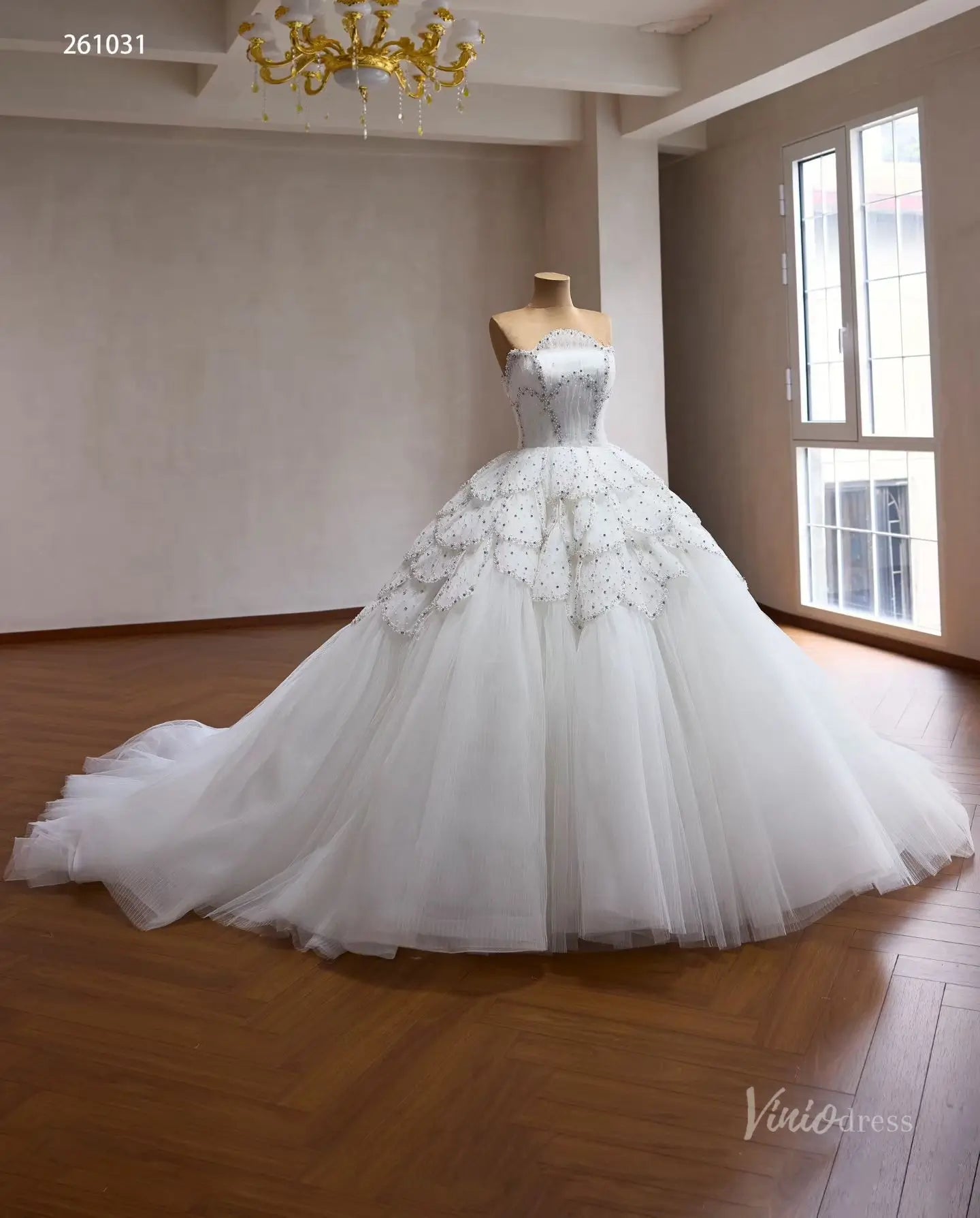 261031 80cm-wedding dresses 2026-Viniodress-Ivory-Custom Size – Add Measurements in Cart-
