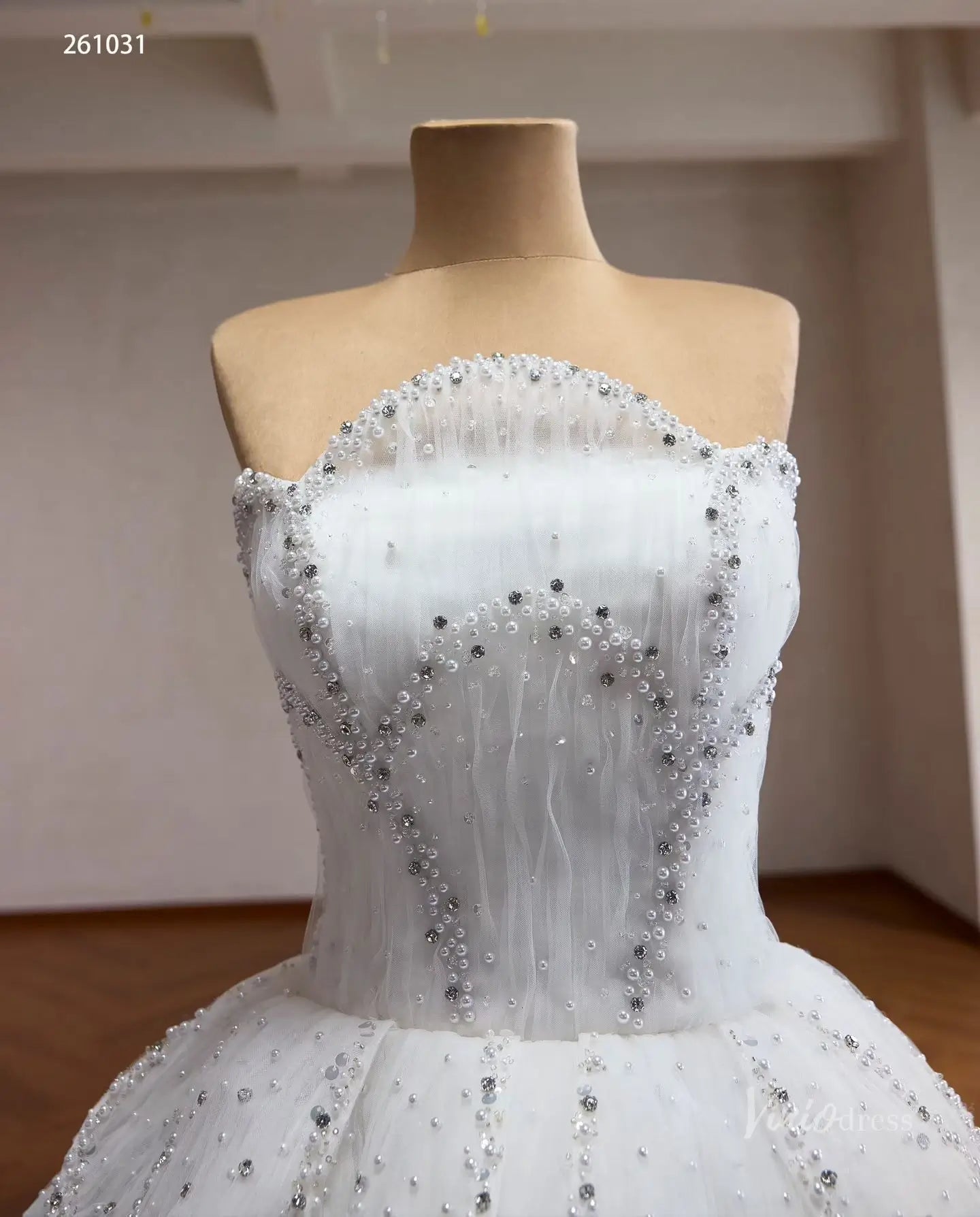 261031 80cm-wedding dresses 2026-Viniodress-Ivory-Custom Size – Add Measurements in Cart-