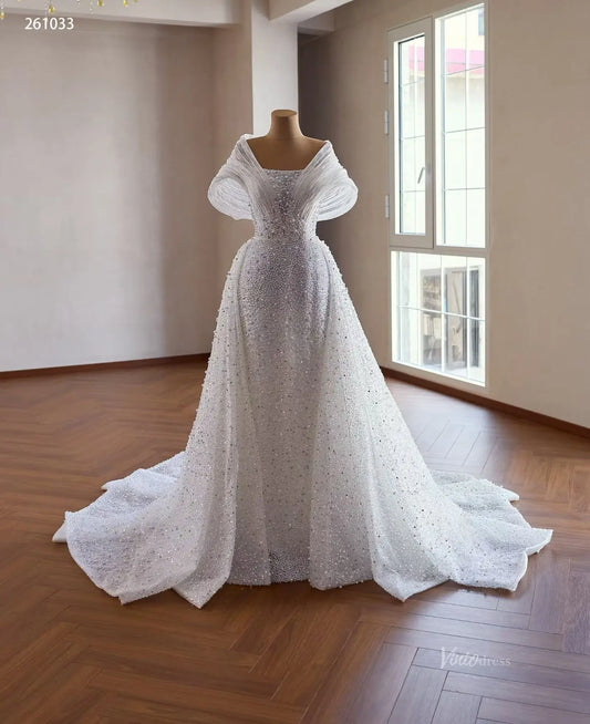 261033 80cm-wedding dresses 2026-Viniodress-Ivory-Custom Size – Add Measurements in Cart-