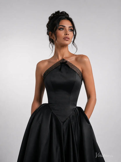 AS106-Prom Dresses 2026-Viniodress-Black-Custom Size – Add Measurements in Cart-