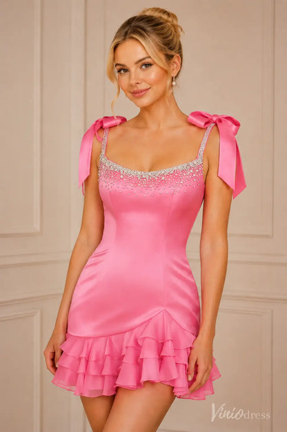 S26082-Homecoming Dresses 2026-Viniodress-Rose Pink-Custom Size – Add Measurements in Cart-