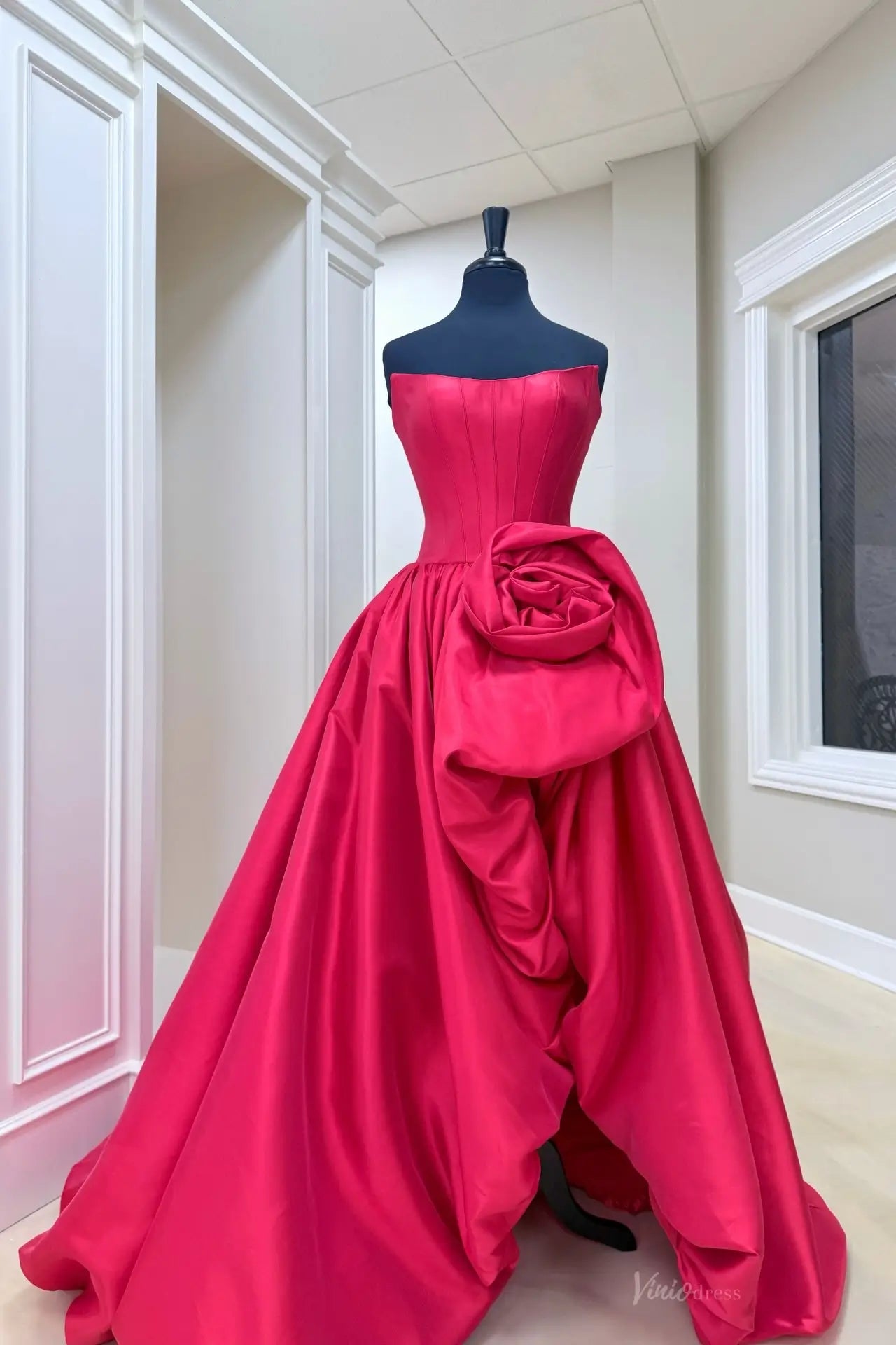 AS079-Prom Dresses 2026-Viniodress-Red-Custom Size-