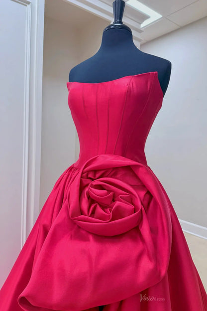 AS079-Prom Dresses 2026-Viniodress-Red-Custom Size-